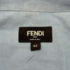 フェンディ FENDI 長袖シャツ FS0902 ブルー コットン メンズ 長袖シャツ