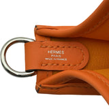 エルメス HERMES ネオエヴリンTPM W刻 オレンジ シルバー金具 トワル/スイフト レディース ショルダーバッグ