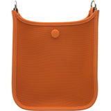 エルメス HERMES ネオエヴリンTPM W刻 オレンジ シルバー金具 トワル/スイフト レディース ショルダーバッグ