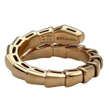 ブルガリ BVLGARI セルペンティヴァイパーリング ピンクゴールド Au750 ダイヤモンド ジュエリー