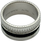 ブシュロン BOUCHERON キャトルブラックダイヤリングラージ ホワイトゴールド Au750 ブラックセラミック ジュエリー