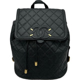 シャネル CHANEL CCフィリグリーバックパック 26番台 ブラック ゴールド金具 キャビア レディース リュック・デイパック