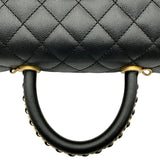 シャネル CHANEL ココハンドルXS A92990 ブラック ゴールド金具 キャビア レディース ショルダーバッグ
