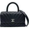 シャネル CHANEL ココハンドル XS Vステック A92990 28番台 ブラック×シルバー金具 キャビアスキン レディース ショルダーバッグ