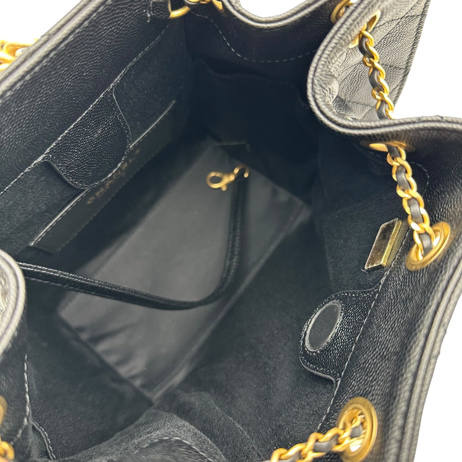 シャネル CHANEL シャネル25 バックパック AS5600 ブラック ゴールド