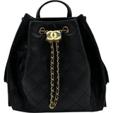 シャネル CHANEL シャネル25 バックパック AS5600 ブラック ゴールド金具 キャビア レディース リュック・デイパック