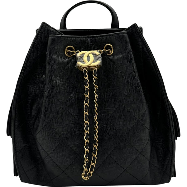 シャネル CHANEL シャネル25 バックパック AS5600 ブラック ゴールド