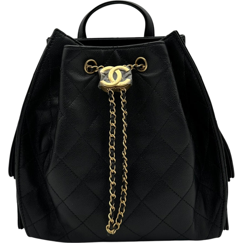 シャネル CHANEL シャネル25 バックパック AS5600 ブラック ゴールド