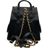 シャネル CHANEL シャネル25 バックパック AS5600 ブラック ゴールド金具 キャビア レディース リュック・デイパック