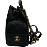 シャネル CHANEL シャネル25 バックパック AS5600 ブラック ゴールド金具 キャビア レディース リュック・デイパック