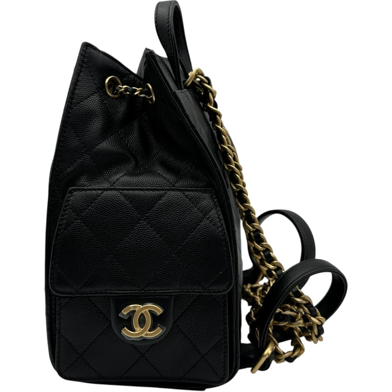 シャネル CHANEL シャネル25 バックパック AS5600 ブラック ゴールド