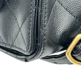 シャネル CHANEL シャネル25 バックパック AS5600 ブラック ゴールド金具 キャビア レディース リュック・デイパック