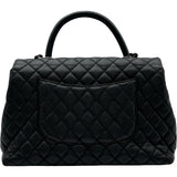 シャネル CHANEL ココハンドル32 A92992 21番台 ブラック シルバー金具 キャビア レディース ハンドバッグ