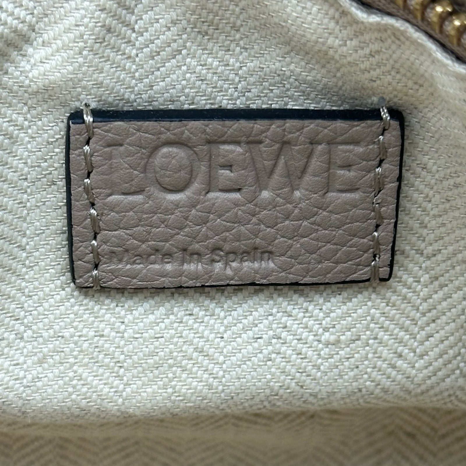 ロエベ LOEWE パズルスモール ベージュ レザー レディース ショルダー 