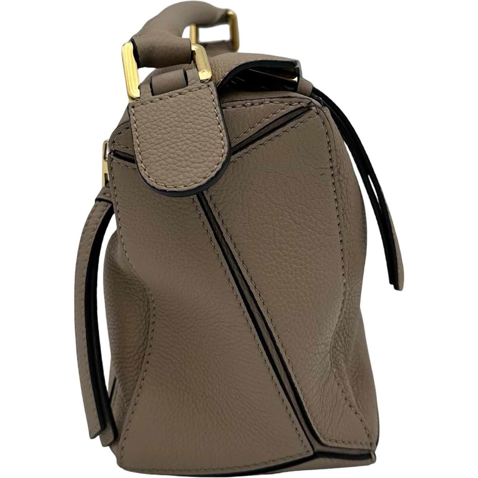 ロエベ LOEWE パズルスモール ベージュ レザー レディース ショルダー 