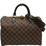 ルイ・ヴィトン LOUIS VUITTON スピーディ・バンドリエール 30 N41367 ブラウン ダミエ ユニセックス ショルダーバッグ