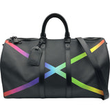 ルイ・ヴィトン LOUIS VUITTON キーポル・バンドリエール50 M30345 レインボー/ノワール タイガ メンズ ボストンバッグ