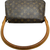 ルイ・ヴィトン LOUIS VUITTON ミニ・ルーピング M51147 ブラウン モノグラム レディース ハンドバッグ