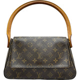 ルイ・ヴィトン LOUIS VUITTON ミニ・ルーピング M51147 ブラウン モノグラム レディース ハンドバッグ