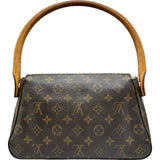 ルイ・ヴィトン LOUIS VUITTON ミニ・ルーピング M51147 ブラウン モノグラム レディース ハンドバッグ