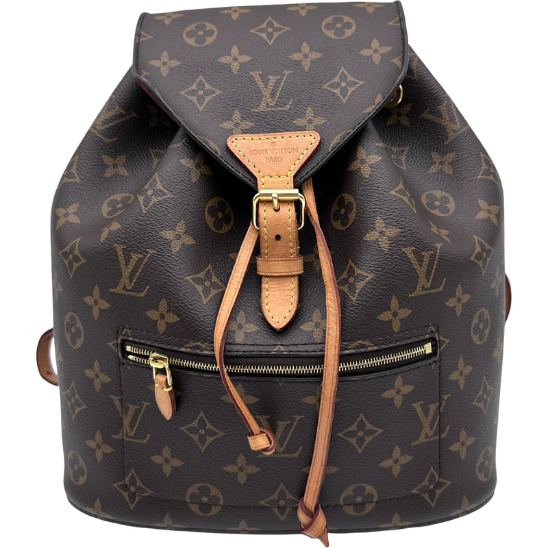 ルイ・ヴィトン モンスリ バックパック リュックサック モノグラム ブラウン ルイ・ヴィトン LOUIS VUITTON モンスリー M43431 ブラウン モノグラム
