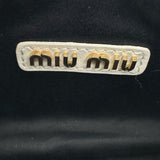 ミュウミュウ miu miu ホーボーバッグ ホワイト レザー レディース ショルダーバッグ