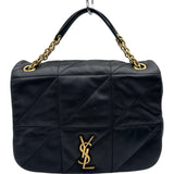 サンローラン SAINT LAURENT ジェイミー 4.3 ミディアム ブラック レザー レディース ショルダーバッグ