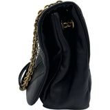 サンローラン SAINT LAURENT ジェイミー 4.3 ミディアム ブラック レザー レディース ショルダーバッグ