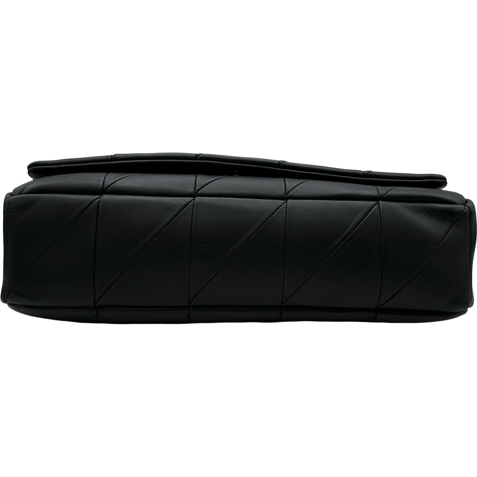 SAINT LAURENT ブラックレザーショルダーバッグ 【公式通販】
