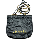 シャネル CHANEL シャネル22 ミニバッグ AS3980 ブラック ゴールド金具 カーフ レディース ショルダーバッグ