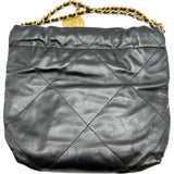 シャネル CHANEL シャネル22 ミニバッグ AS3980 ブラック ゴールド金具 カーフ レディース ショルダーバッグ