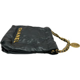 シャネル CHANEL シャネル22 ミニバッグ AS3980 ブラック ゴールド金具 カーフ レディース ショルダーバッグ