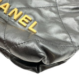 シャネル CHANEL シャネル22 ミニバッグ AS3980 ブラック ゴールド金具 カーフ レディース ショルダーバッグ
