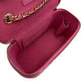シャネル CHANEL バニティバッグ AP1341 29番台 ピンク ゴールド金具 キャビア レディース ショルダーバッグ
