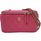 シャネル CHANEL バニティバッグ AP1341 29番台 ピンク ゴールド金具 キャビア レディース ショルダーバッグ