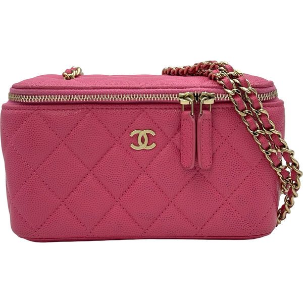 シャネル CHANEL バニティバッグ AP1341 29番台 ピンク ゴールド金具 シャネル CHANEL バニティバッグ AP1341 29番台 ピンク ゴールド金具