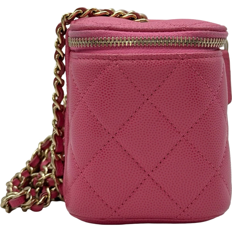シャネル CHANEL バニティバッグ AP1341 29番台 ピンク ゴールド金具