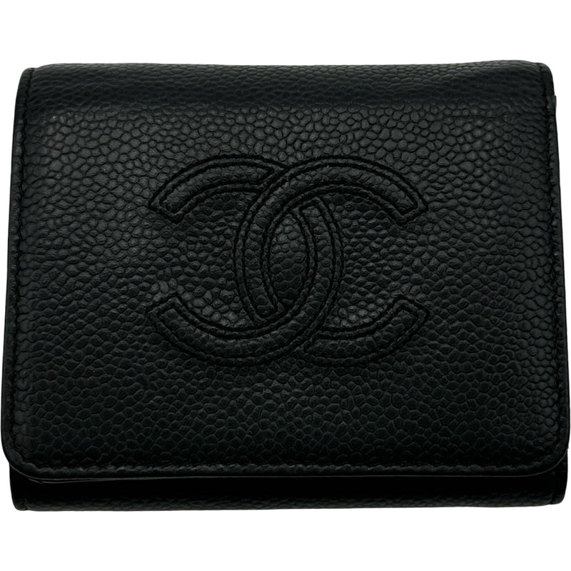 CHANEL シャネル 財布 マトラッセ フラップウォレット 三つ折り シャネル CHANEL スモールフラップウォレット AP4656 27番台 ブラック