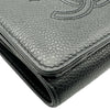 シャネル CHANEL スモールフラップウォレット AP4656 27番台 ブラック ゴールド金具 キャビア レディース 三つ折り財布