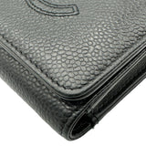 シャネル CHANEL スモールフラップウォレット AP4656 27番台 ブラック ゴールド金具 キャビア レディース 三つ折り財布
