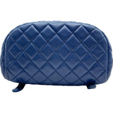 シャネル CHANEL マトラッセ バックパック 23番台 ブルー シルバー金具 ラム レディース リュック・デイパック