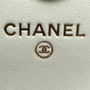 シャネル CHANEL マトラッセミニチェーンウォレット AP1628 30番台 ホワイト ゴールド金具 ラム レディース ショルダーバッグ