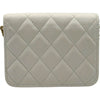 シャネル CHANEL マトラッセミニチェーンウォレット AP1628 30番台 ホワイト ゴールド金具 ラム レディース ショルダーバッグ