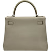 エルメス HERMES ケリー28 タッチ 内縫い C刻 べトン シルバー金具 アリゲーターマット/トゴ レディース ショルダーバッグ