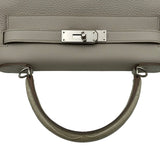 エルメス HERMES ケリー28 タッチ 内縫い C刻 べトン シルバー金具 アリゲーターマット/トゴ レディース ショルダーバッグ