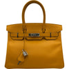 エルメス HERMES バーキン30 P刻印（2012年製） ムスタード シルバー金具 エプソン レディース ハンドバッグ