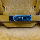 エルメス HERMES バーキン30 P刻印（2012年製） ムスタード シルバー金具 エプソン レディース ハンドバッグ