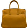 エルメス HERMES バーキン30 P刻印（2012年製） ムスタード シルバー金具 エプソン レディース ハンドバッグ