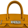 エルメス HERMES バーキン30 P刻印（2012年製） ムスタード シルバー金具 エプソン レディース ハンドバッグ