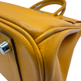 エルメス HERMES バーキン30 P刻印（2012年製） ムスタード シルバー金具 エプソン レディース ハンドバッグ